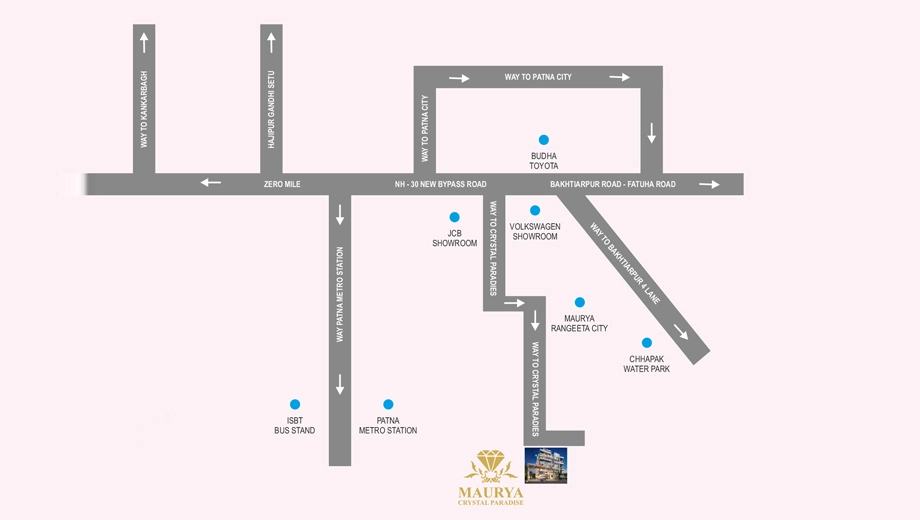 Location of Maurya Crystal Paradise - Image 392029