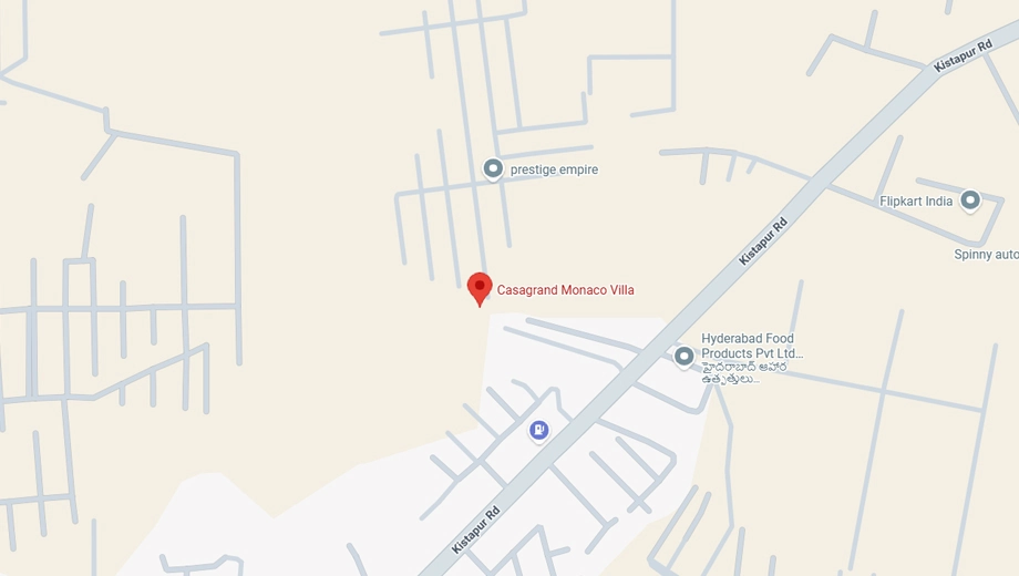 Location of Casagrand Monaco Villa in Medachal, Hyderabad - Image 391831