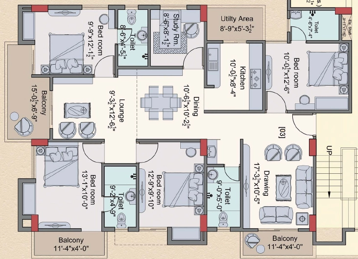 4.5 BHK Flat in Yash Raj Green Meadows in Danapur, Patna - Image 913134
