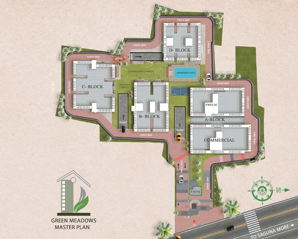 Master Plan of Yash Raj Green Meadows in Danapur, Patna - Image 391957