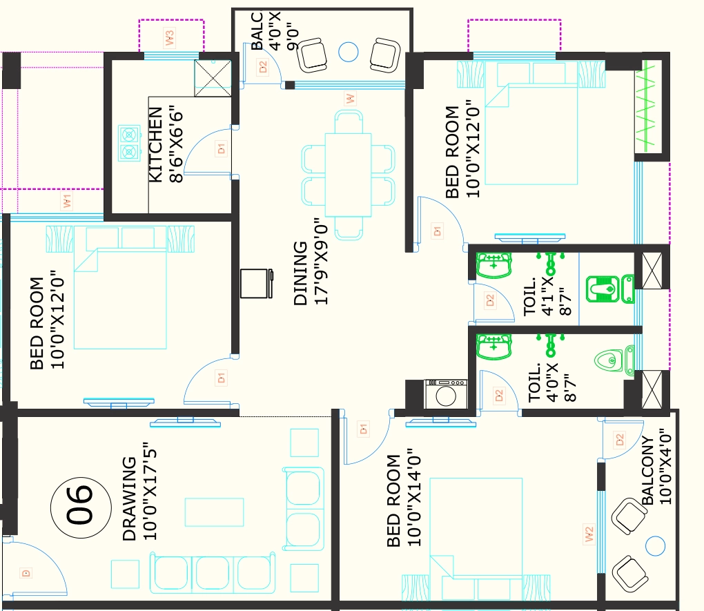 3 BHK Flat in Ashirwad Vaishnavi Enclave in Danapur, Patna - Image 913173