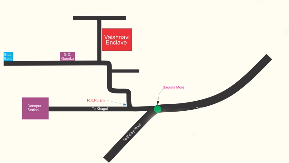 Location of Ashirwad Vaishnavi Enclave - Image 392049