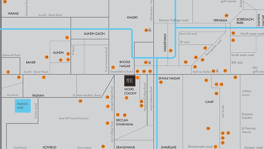 Location of Kumar Privie Residences in Shivaji Nagar, Pune - Image 391932
