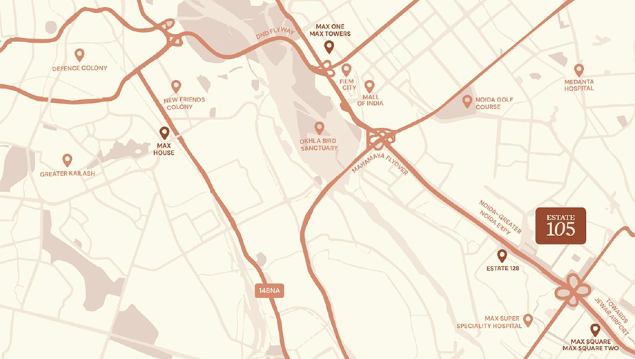 Location of Max Estate 105 - Image 391948