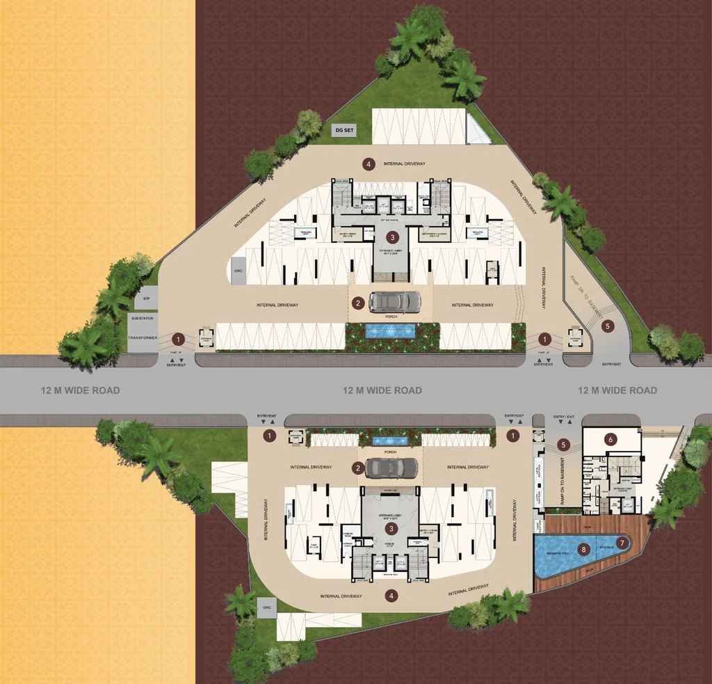 Master Plan of Midtown Twin Towers in Kalyan West, Thane - Image 391972