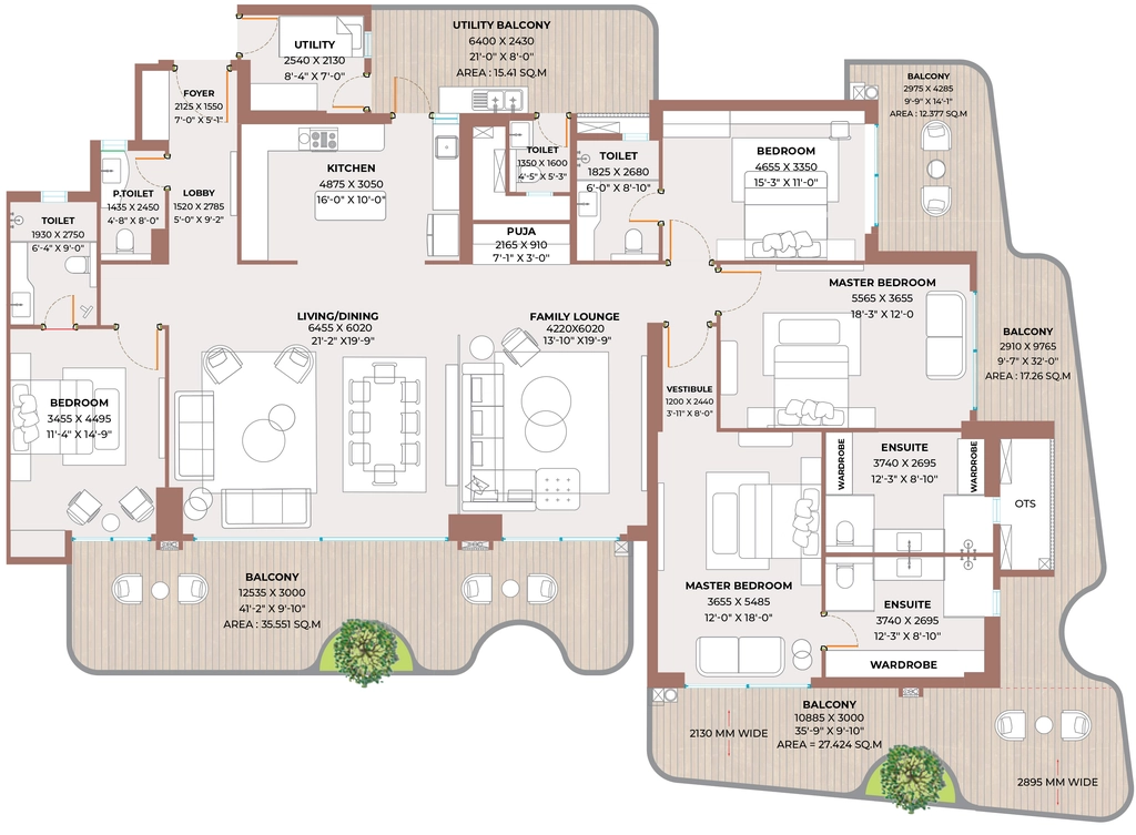 4 BHK Flat in Shirja Clove County in Sector 151, Noida - Image 913177