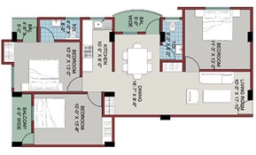 3 BHK Flat in A and A Saffron Garden in Gola Road, Patna - Image 913235