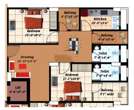 2 BHK Flat in Sri Sai Enclave in Danapur, Patna - Image 913264