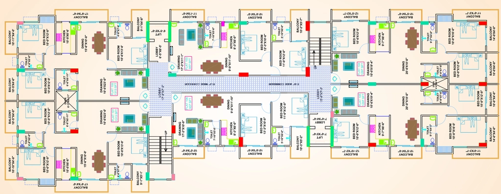 Floor Plan of Deep Raj Vihaar in Danapur, Patna - Image 392297