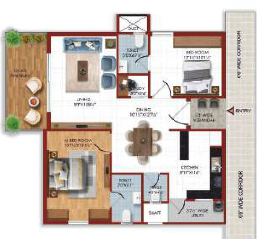 2 BHK Flat in Invitation Solaris in Velimela, Hyderabad - Image 913273