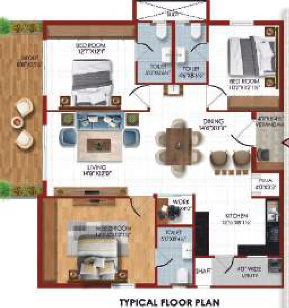 3 BHK Flat in Invitation Solaris in Velimela, Hyderabad - Image 913274