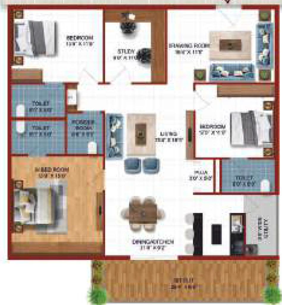 3 BHK Flat in Invitation Solaris in Velimela, Hyderabad - Image 913275