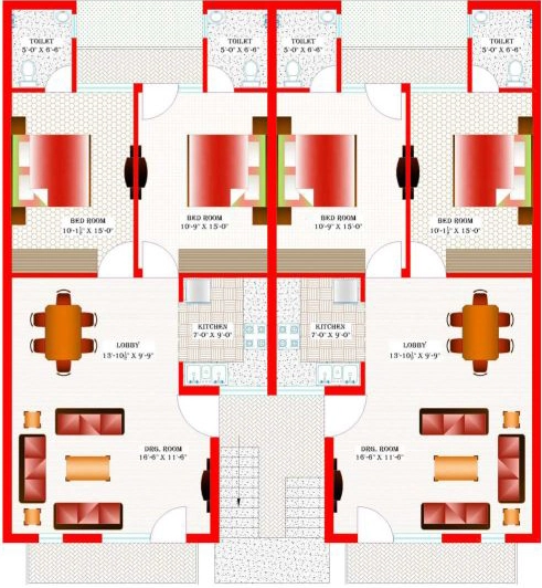 Floor Plan of Aman Luxury Affordable 1 in Mohali, Chandigarh - Image 392205
