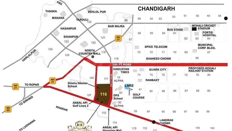 Location of Dara Gold Homes - Image 392229