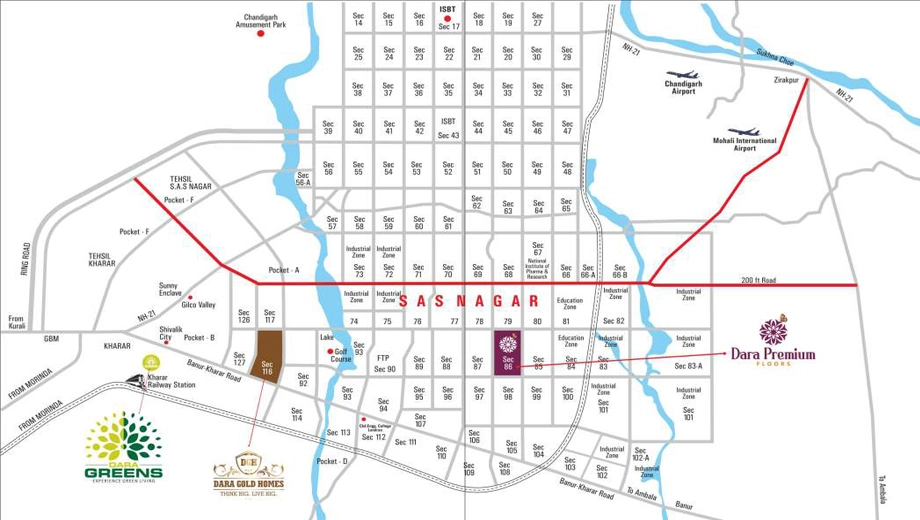 Location of Dara Greens - Image 392234
