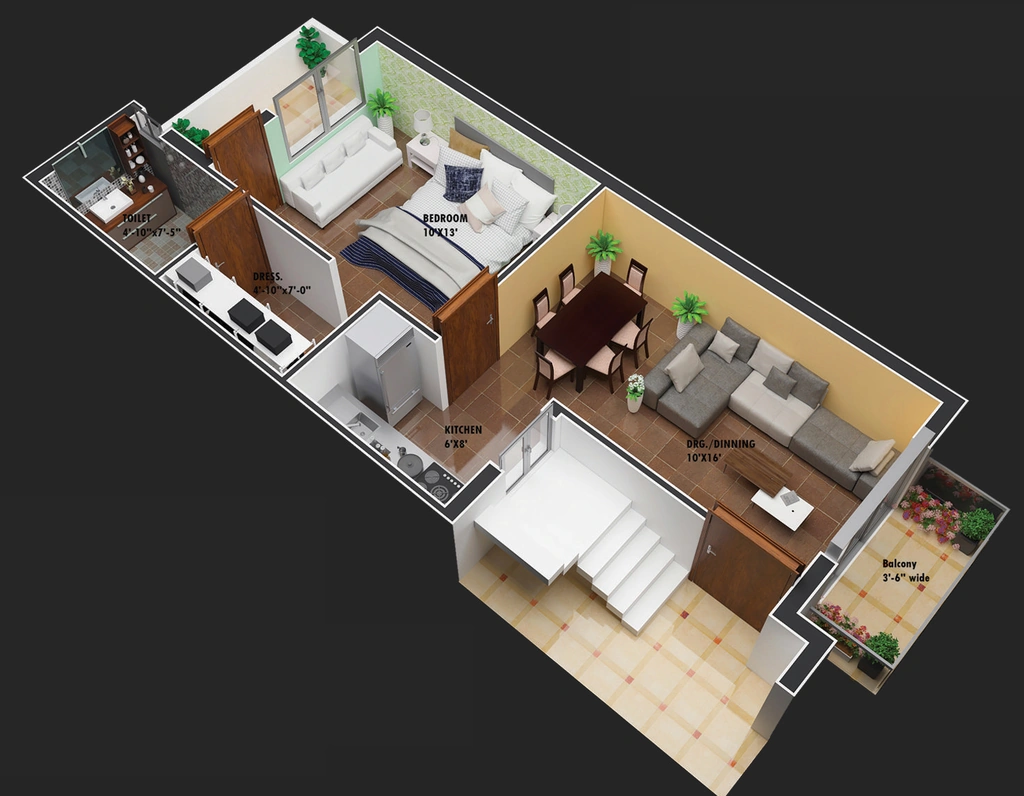 1 BHK Flat in DGM Homes 2 in Mohali, Chandigarh - Image 913226