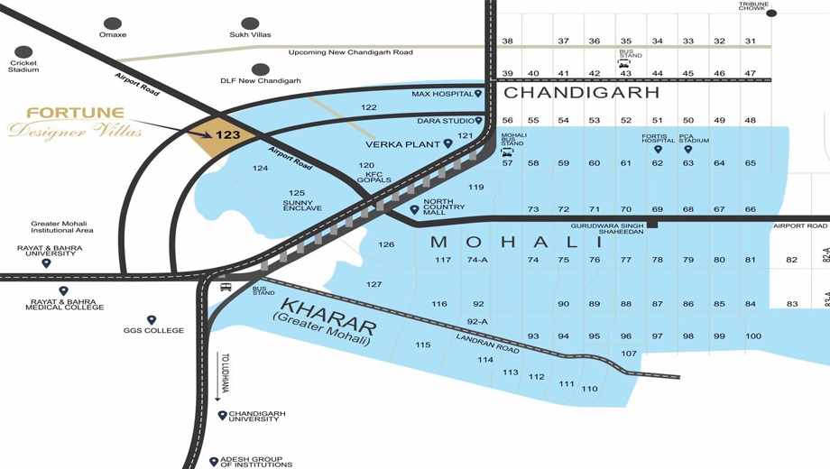 Location of Fortune Designer Villas - Image 392334
