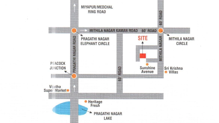 Location of Sri Balaji Sunshine Viswam - Image 392363