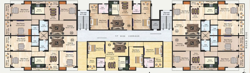 Floor Plan of Universal Ultima in Danapur, Patna - Image 395975