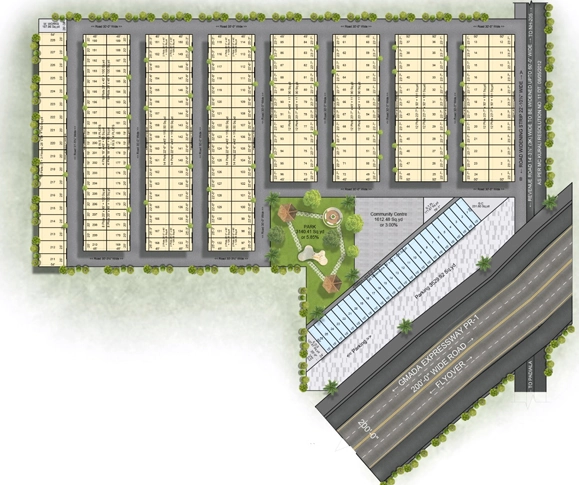 Master Plan of Guru Fateh Town in Mohali, Chandigarh - Image 392396