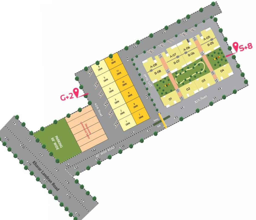 Master Plan of Hampton Homes in Mohali, Chandigarh - Image 392434