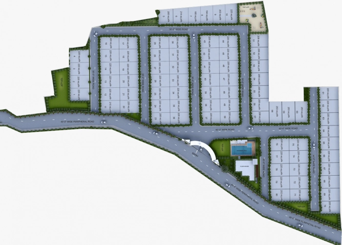 Master Plan of Incor Divino Villas in Tellapur, Hyderabad - Image 392442