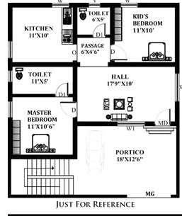 2 BHK House/Villa in Java Simplex Villas in Mokila, Hyderabad - Image 913301