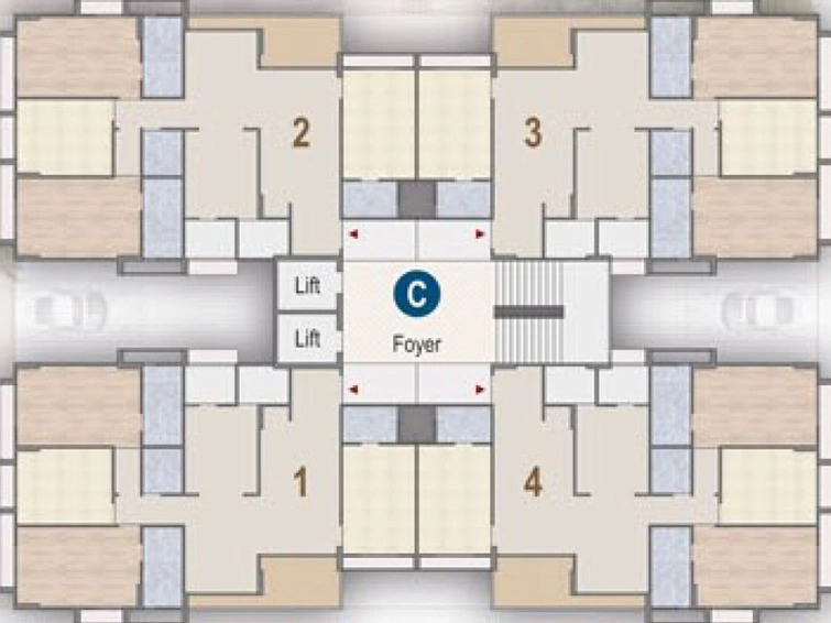 Floor Plan of Deep Indraprasth Saptak in Naranpura, Ahmedabad - Image 26213