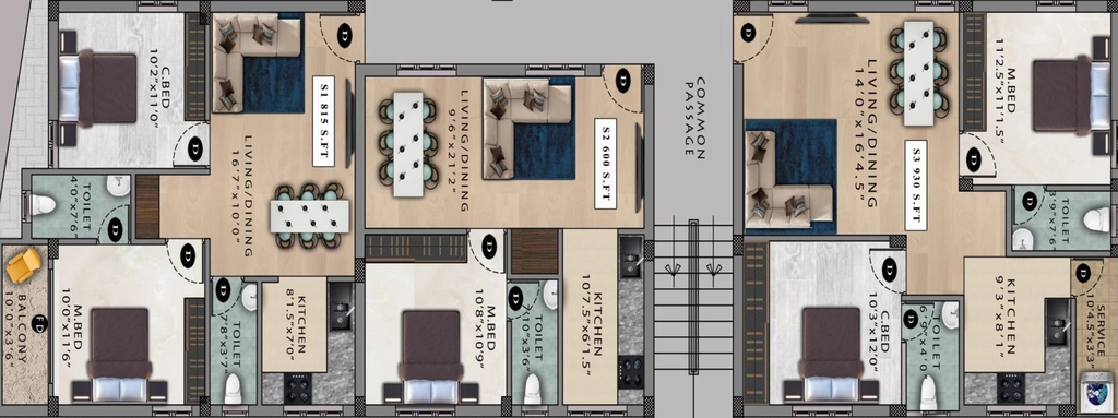 Floor Plan of Viva Verve in Pozhichalur, Chennai - Image 392478