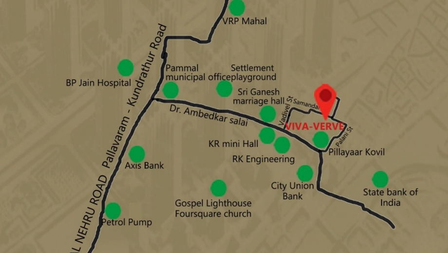 Location of Viva Verve in Pozhichalur, Chennai - Image 392476