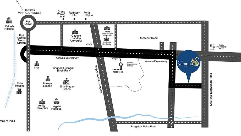 Location of VVIP Yamuna - Image 392499