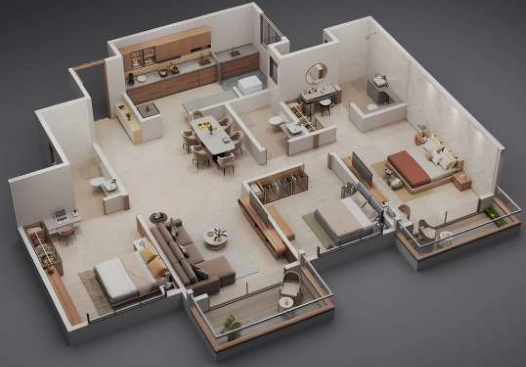 3 BHK Flat in Venkatesh Skylife in Vadgaon Khurd, Pune - Image 913325