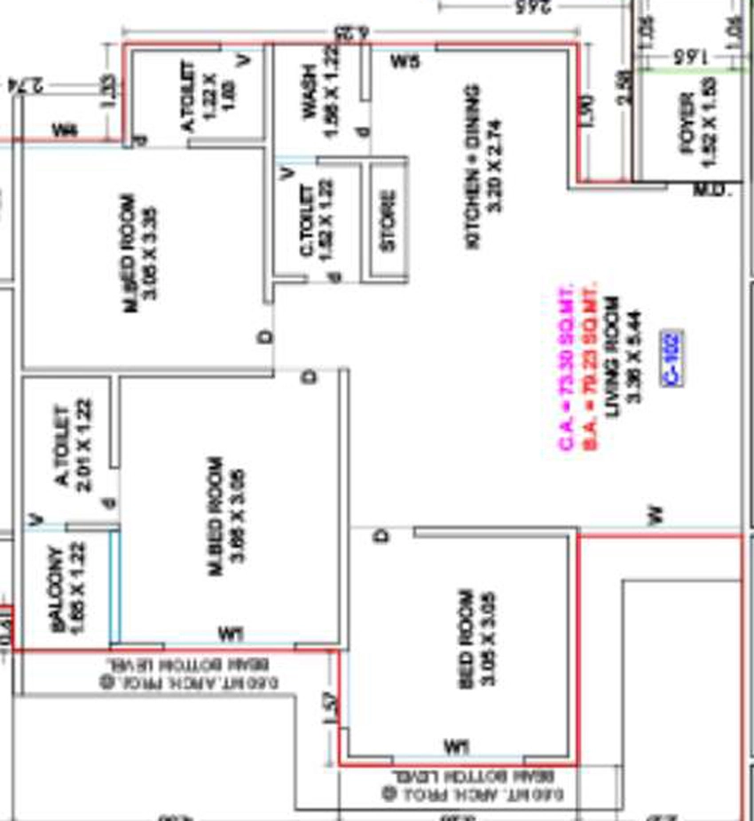3 BHK Flat in Blue Golf City in Nana Varachha, Surat - Image 914306