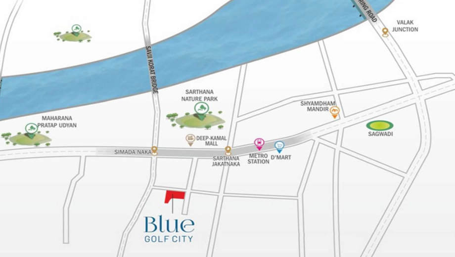 Location of Blue Golf City - Image 394544