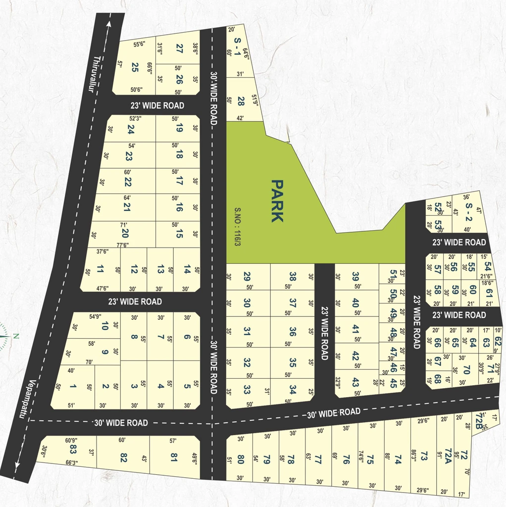 Master Plan of Sri Bhagya Rathis City in Thirumazhisai, Chennai - Image 392529