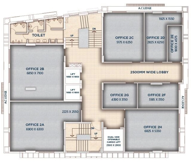 Floor Plan of Yaduka West Walk in Lal Bazar, Kolkata - Image 392543