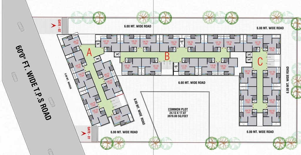 Master Plan of Sahjanand Sanidhya Green in GIDC Naroda, Ahmedabad - Image 392549