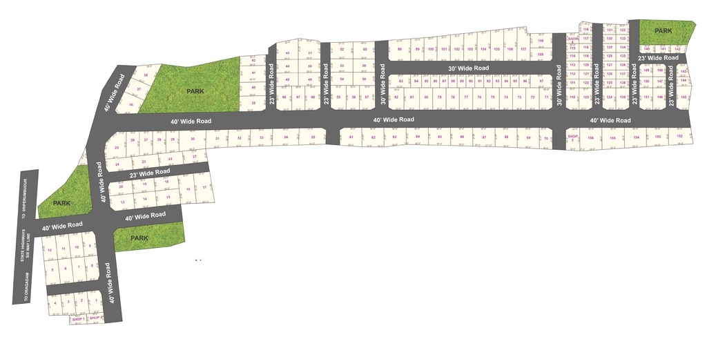 Master Plan of Sri Bhagya Rathis Forture in Tiruvallur, Chennai - Image 392559