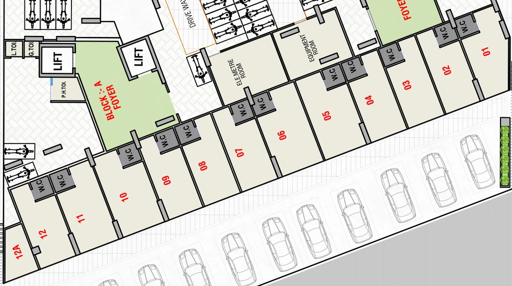Floor Plan of Commercial Sahjanand Sanidhya Green in GIDC Naroda, Ahmedabad - Image 392557
