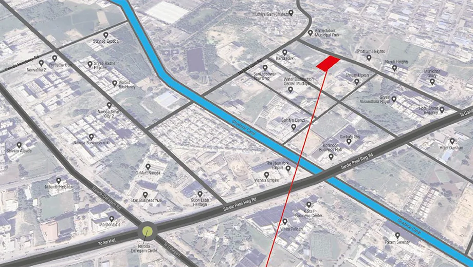 Location of Commercial Sahjanand Sanidhya Green - Image 392555