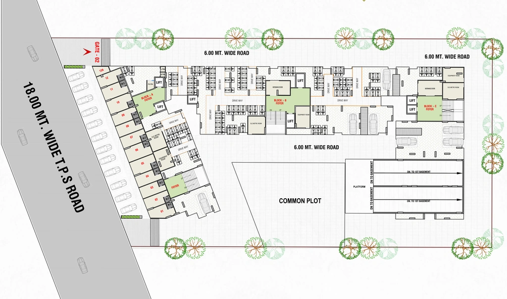 Master Plan of Commercial Sahjanand Sanidhya Green in GIDC Naroda, Ahmedabad - Image 392556