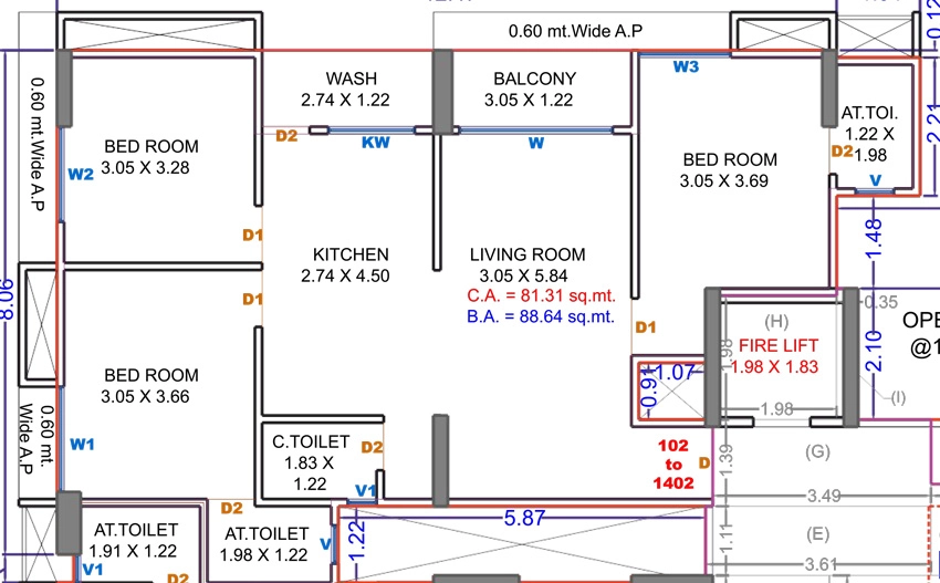 3 BHK Flat in Swarg Homes in Sarthana Jakat Naka, Surat - Image 914311