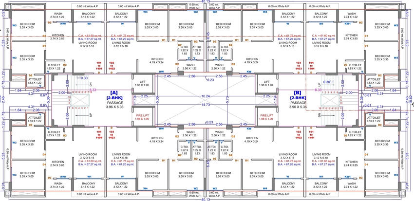 Floor Plan of Swarg Homes in Sarthana Jakat Naka, Surat - Image 394555