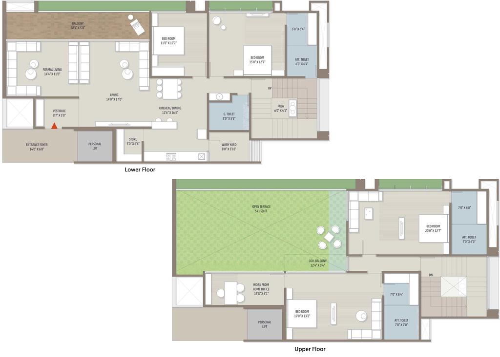 4 BHK Penthouse in Aristo The Regal in Vaishnodevi Circle, Ahmedabad - Image 913384