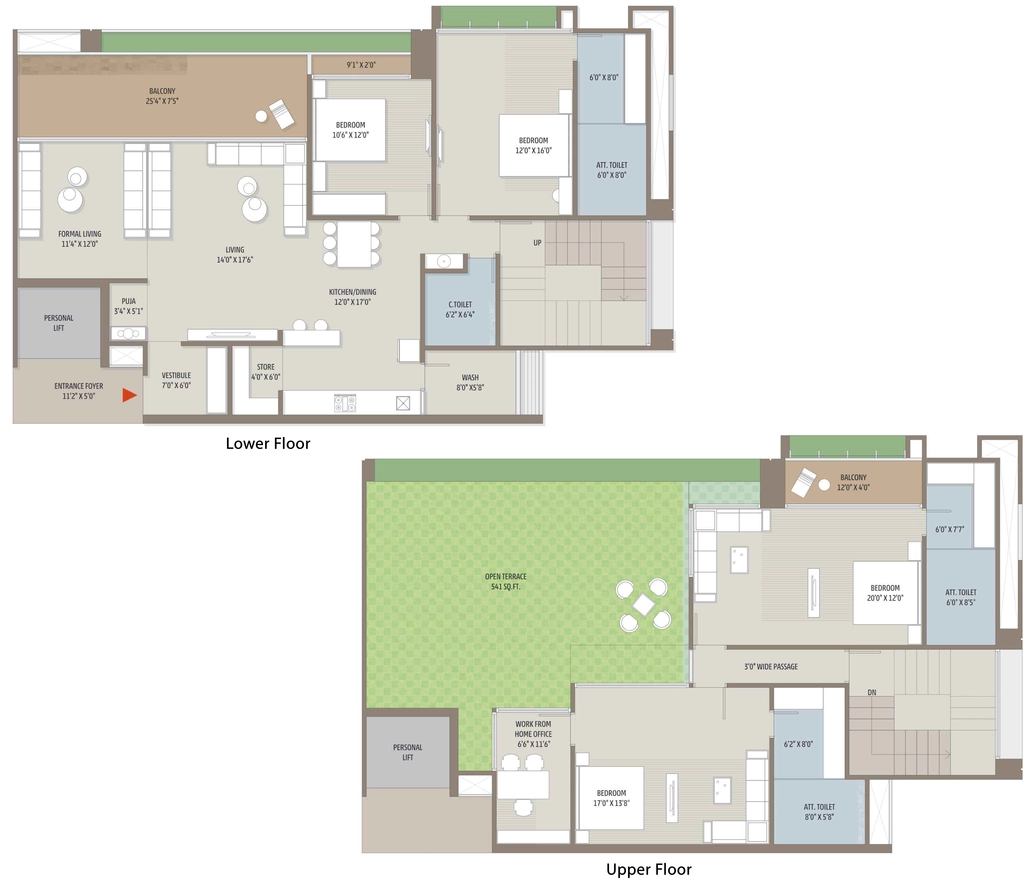 4 BHK Penthouse in Aristo The Regal in Vaishnodevi Circle, Ahmedabad - Image 913385