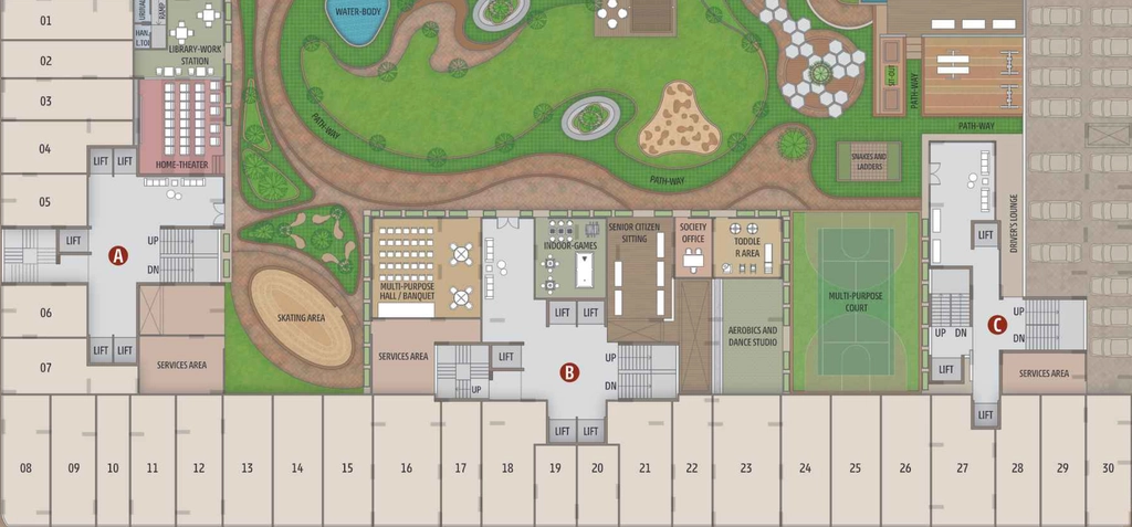Floor Plan of Commercial Aristo The Regal in Vaishnodevi Circle, Ahmedabad - Image 392605