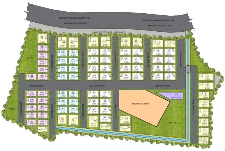 Master Plan of Mantoor Mukunda in Velimela, Hyderabad - Image 392598
