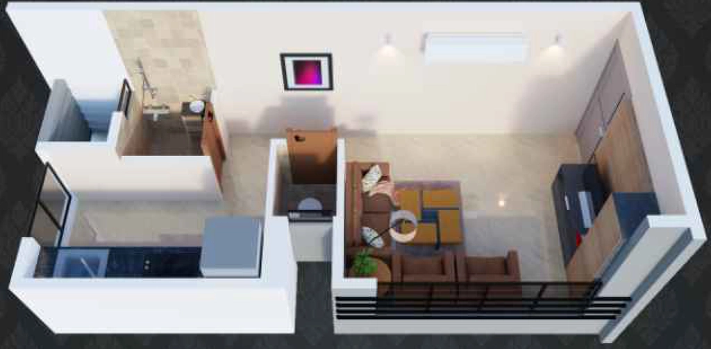1 RK Studio Apartment in Aurus La Casa in Ulwe, Navi Mumbai - Image 913399