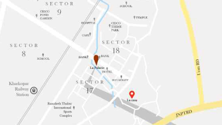 Location of Aurus La Casa in Ulwe, Navi Mumbai - Image 392614
