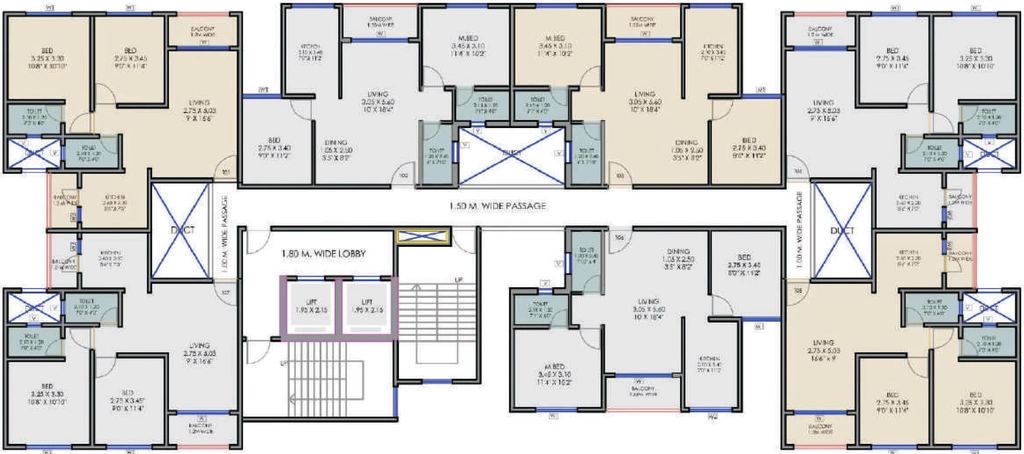 Floor Plan of Aurus La Luxuria in Shahapur, Thane - Image 392629